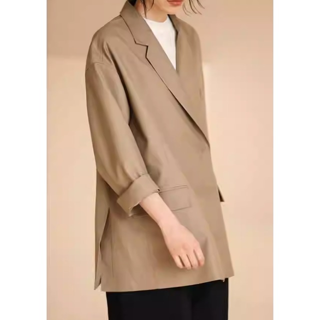 【ヒップ丈シングルボタンジャケット】P02125