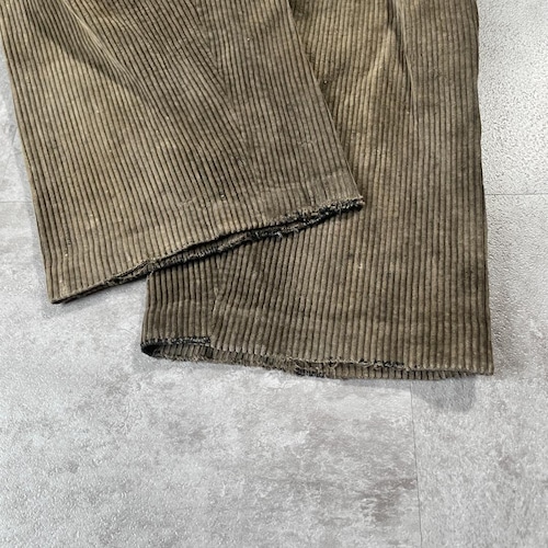 30-40s Adolphe Lafont コーデュロイ ブラウン W32 詳細写真8