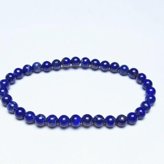 ラピスラズリ ブレスレット 5mm 一点物 メール便可 [M便 1/10] 111-48395