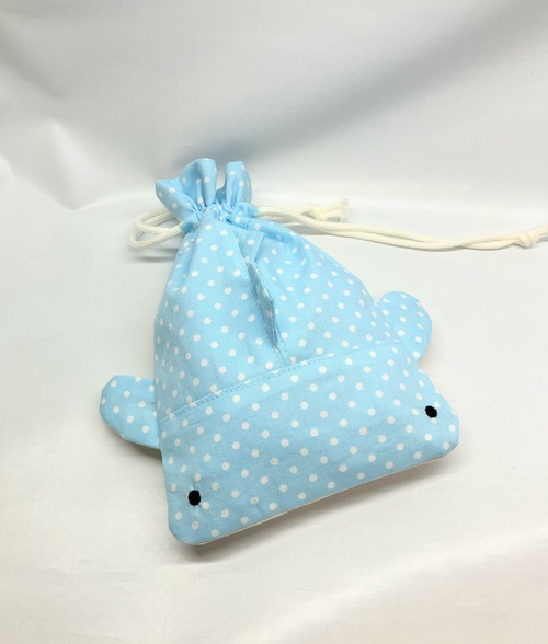 ジンベエザメ　巾着袋　給食袋｜とりさん工房ーかわいいハンドメイドポーチ