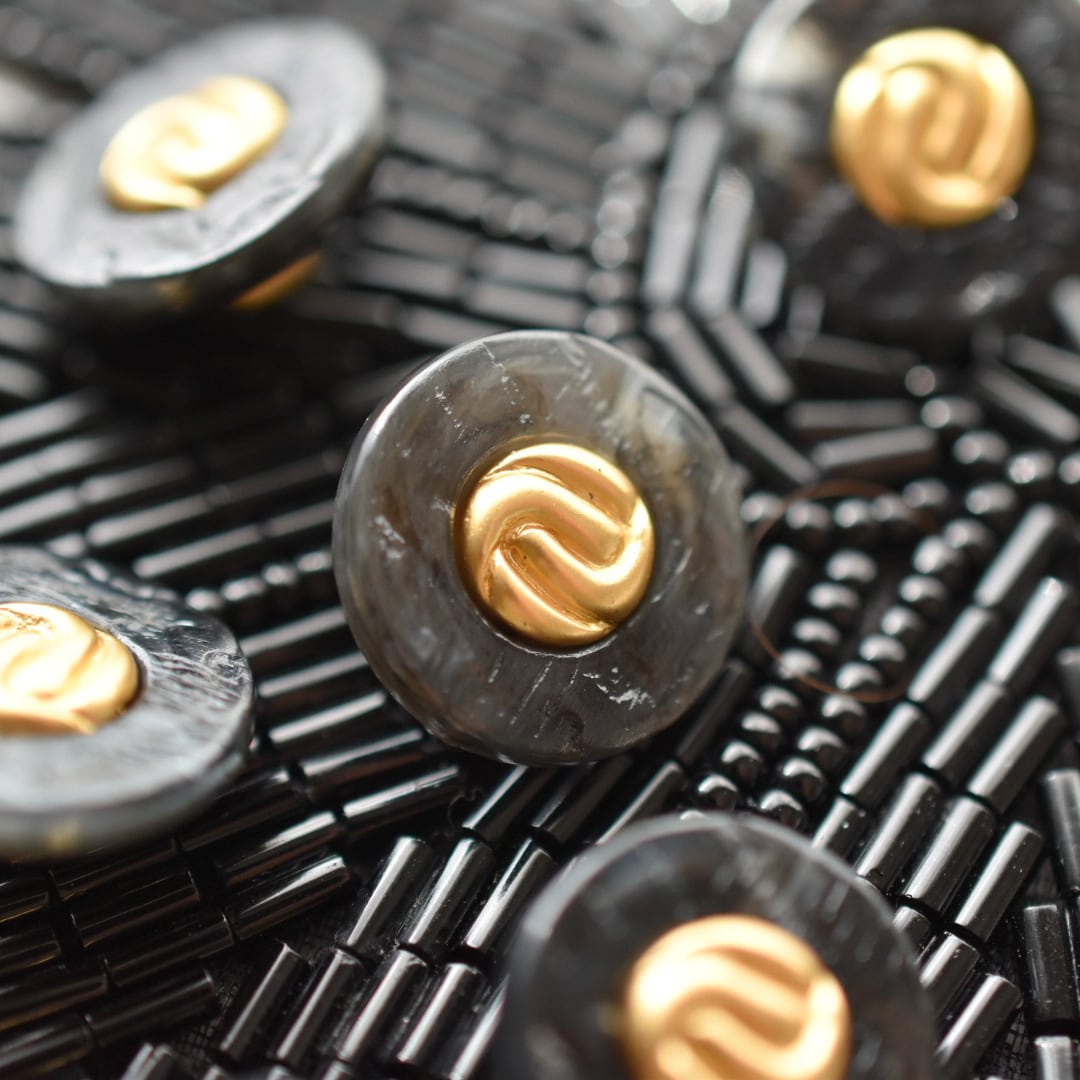 マットゴールド ×ブラックマーブル 15㎜