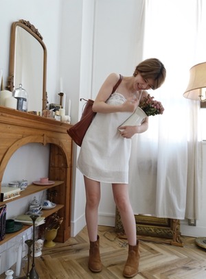 LINEN ROSE DRESS