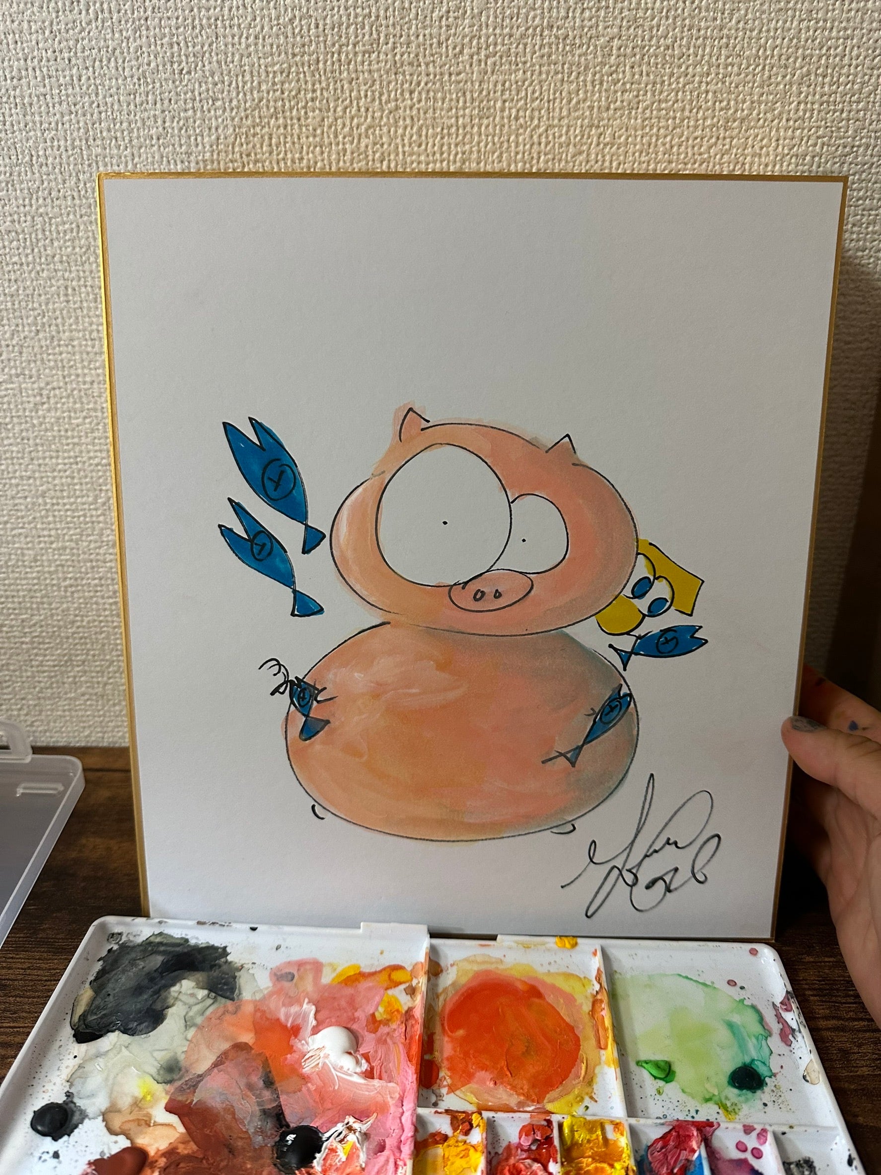 728万再生されてる原画の絵」【原画 F6 キャンバス】 | スプレーアート