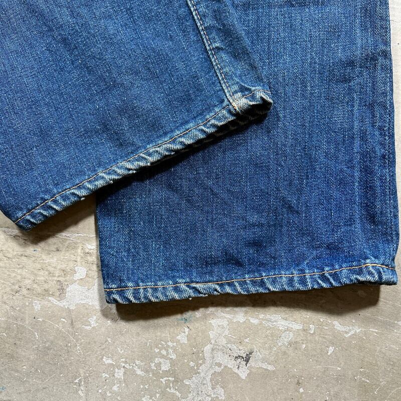70's LEVI'S リーバイス 502-0117 デニム Big E デカ文字 ヒゲ 色落ち