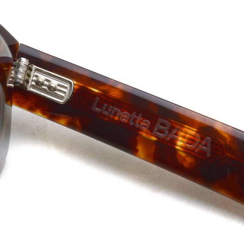 未使用デッドストック Lunetta BADA ヴィンテージ サングラス 鯖江製 Lunetta BADA / SUNGLASSES MODIFIED NO.7【BLACK-GREEN LENS