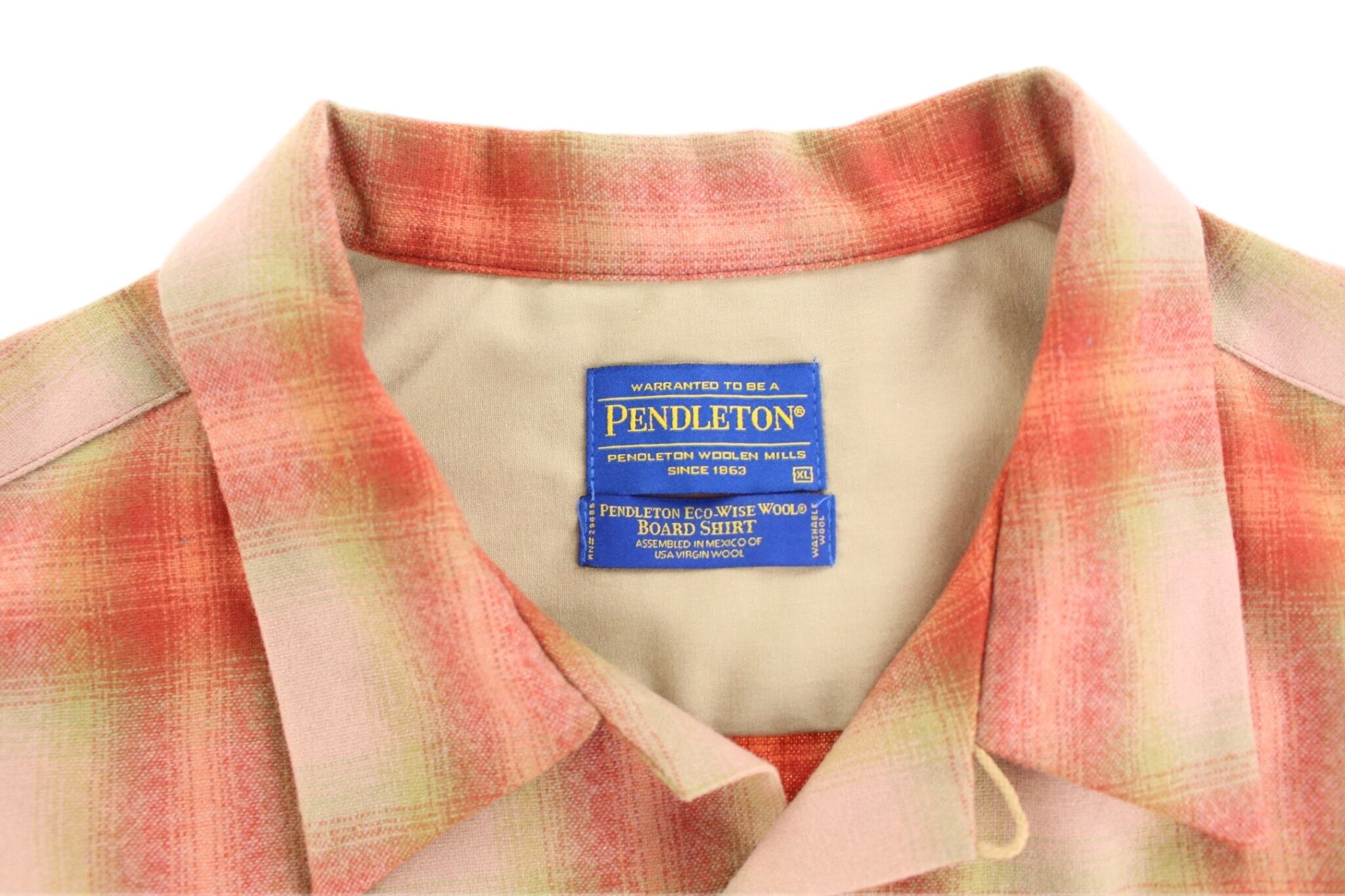 PENDLETON ペンドルトン オンブレチェックシャツ シャドー オープン 70's PENDLETON ウールシャツ “オンブレチェック