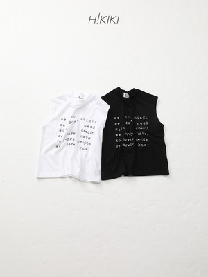 [H!KIKI] Over Sleeveless Tee / [하이키키] 오버나시티