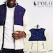 Polo Ralph Lauren icon logo Borg Color Block Full Zip Sweatshirt　ラルフローレン フリース＆リサイクルナイロン ジャケット【9076090562-cream】