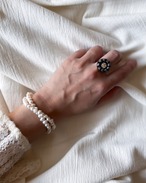 Deux Temps（ドゥ・タン） ー 3WAY ブレスレットとしても使える 淡水パールとヴィンテージのネックレスセット