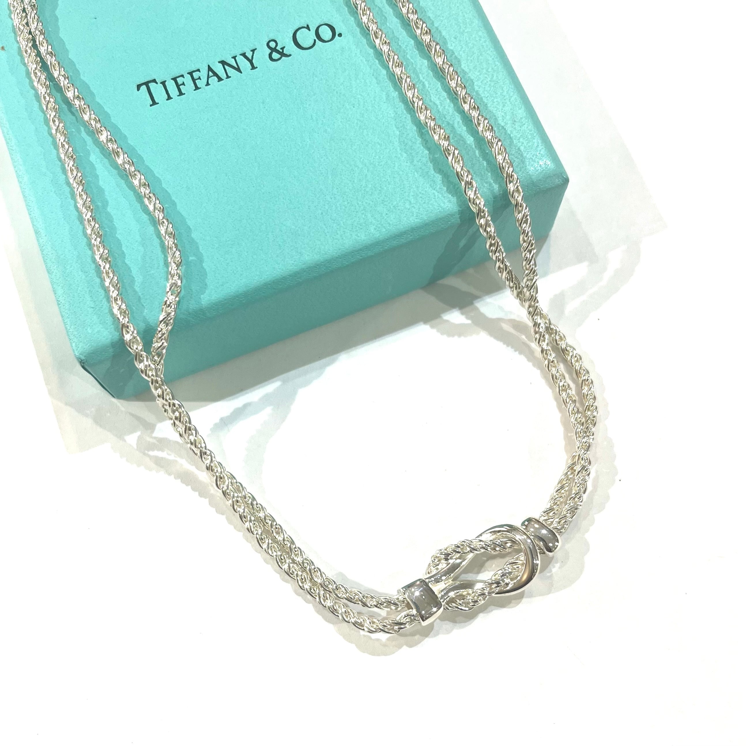 希少【TIFFANY&CO.】 2308 ティファニー ツイストダブルロープ