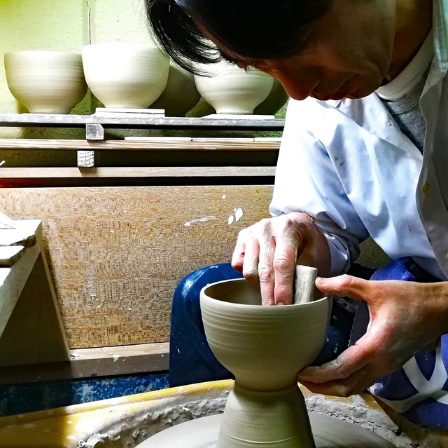 抹茶碗 仁清写 観桜