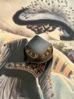 フランス 輸入デザインボタン ドーム型 17mm グレー グラデーション プラスチック アクセサリーパーツ デコレーション材