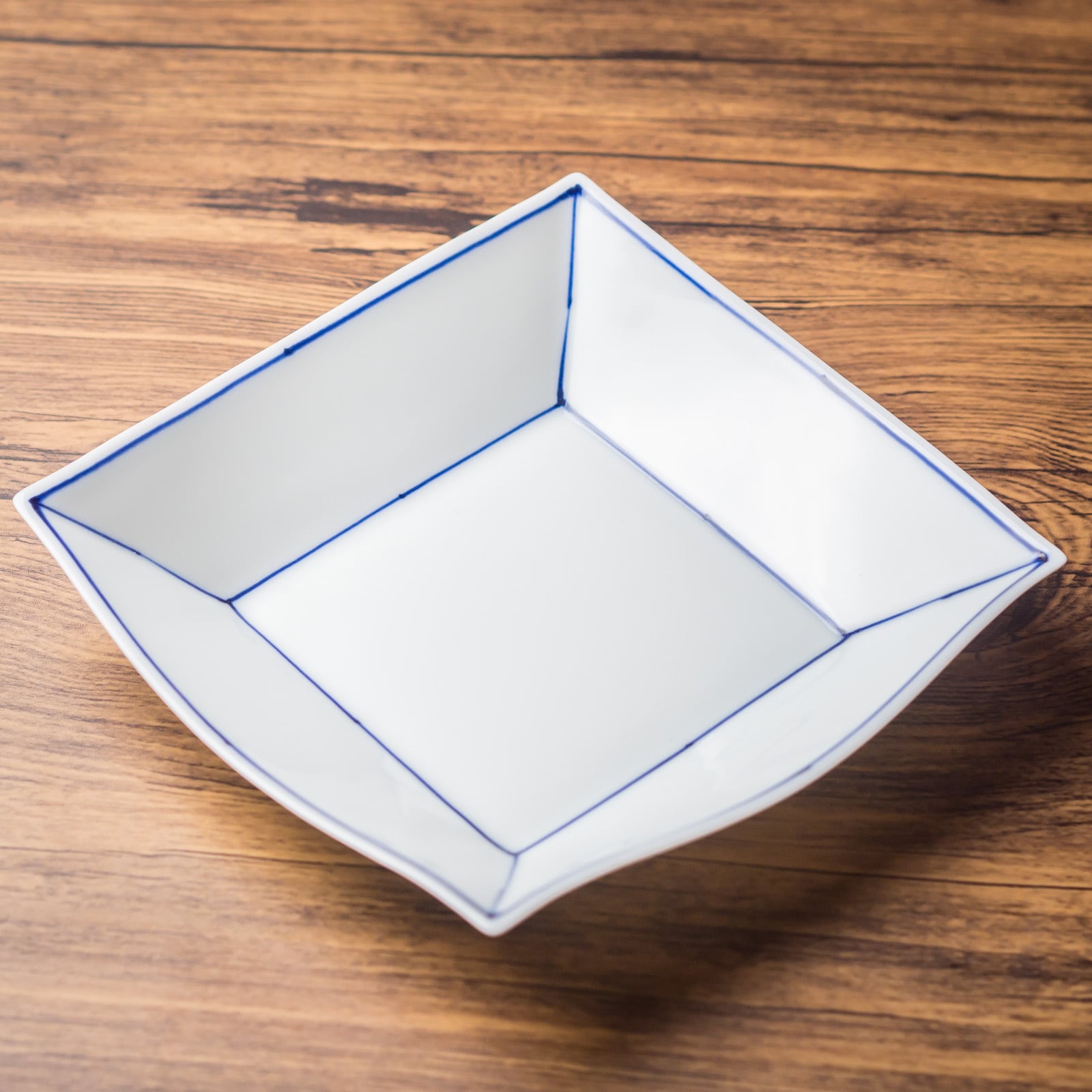 ライン プレート 18cm（中鉢・角皿・銘々皿）／眞窯