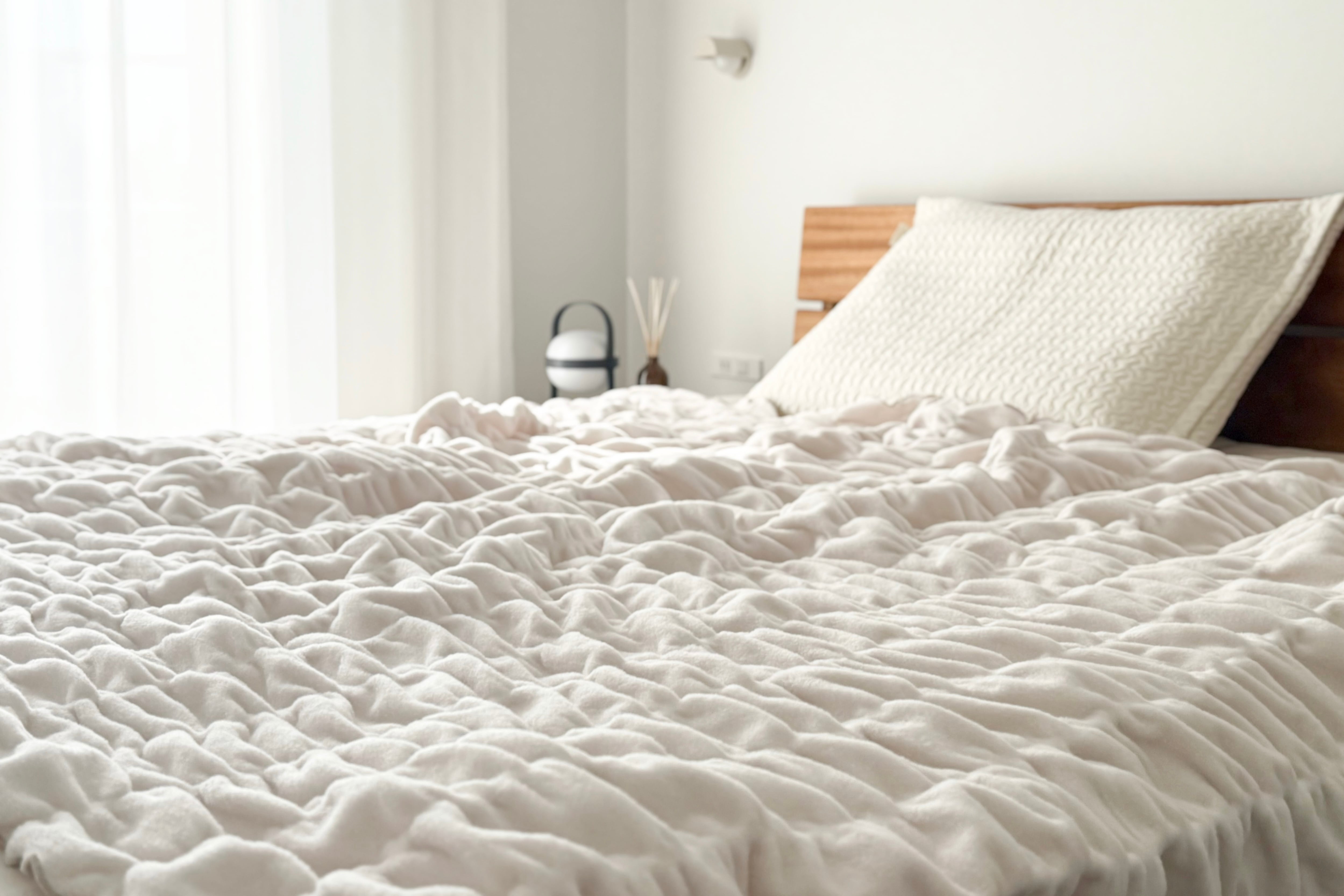 冬だけの限定販売／ fuwafuwa くしゅっとやわらかコットン毛布