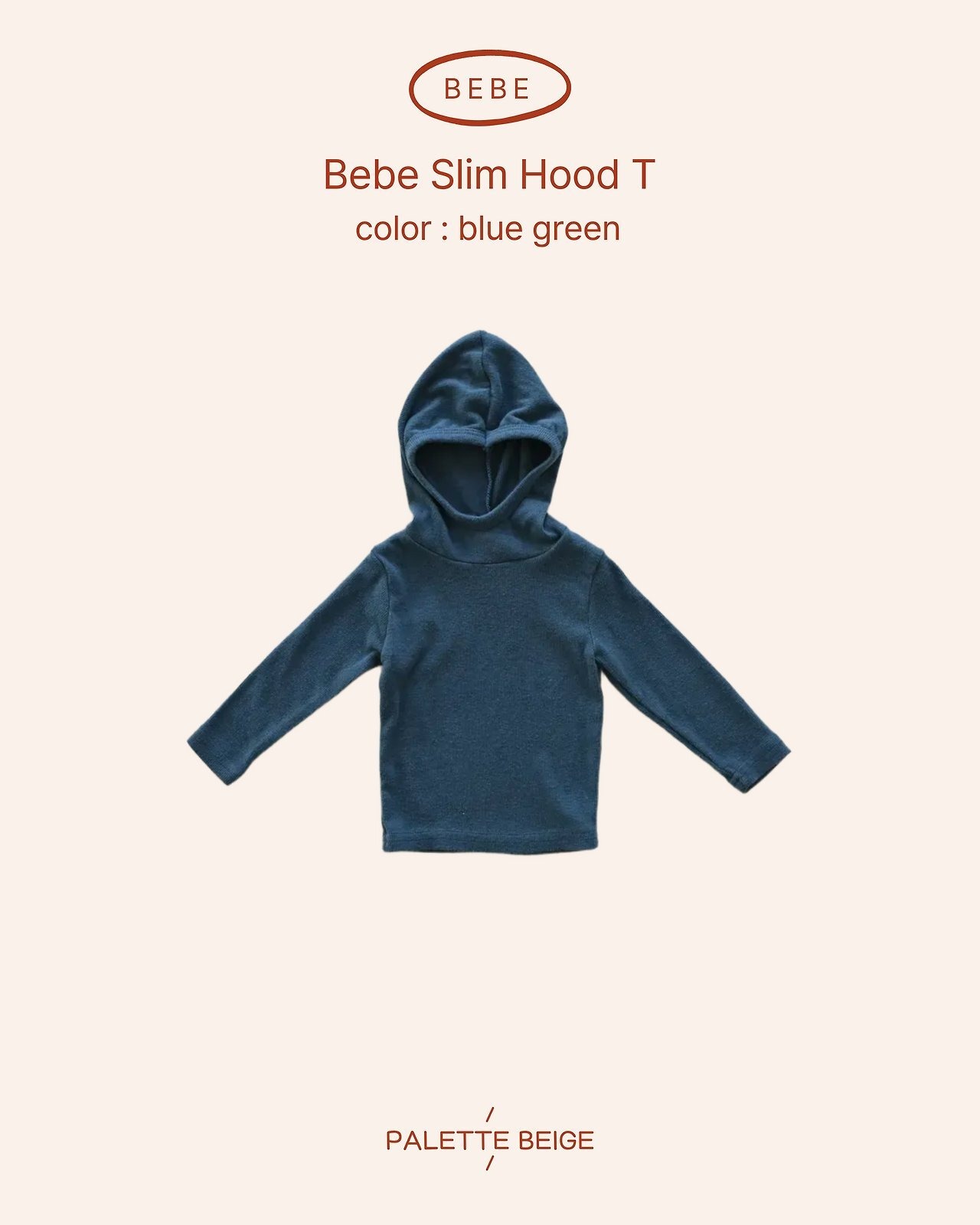 the beige［取寄］bebe slim hood tee 26winter