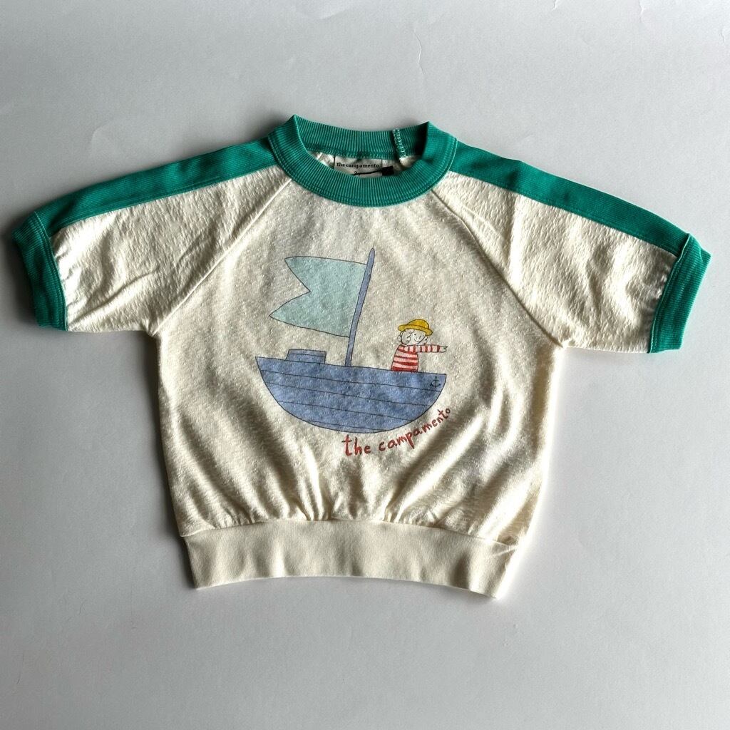 The Campamento Ship Lined S/S Kids T-Shirt【5-8Y】