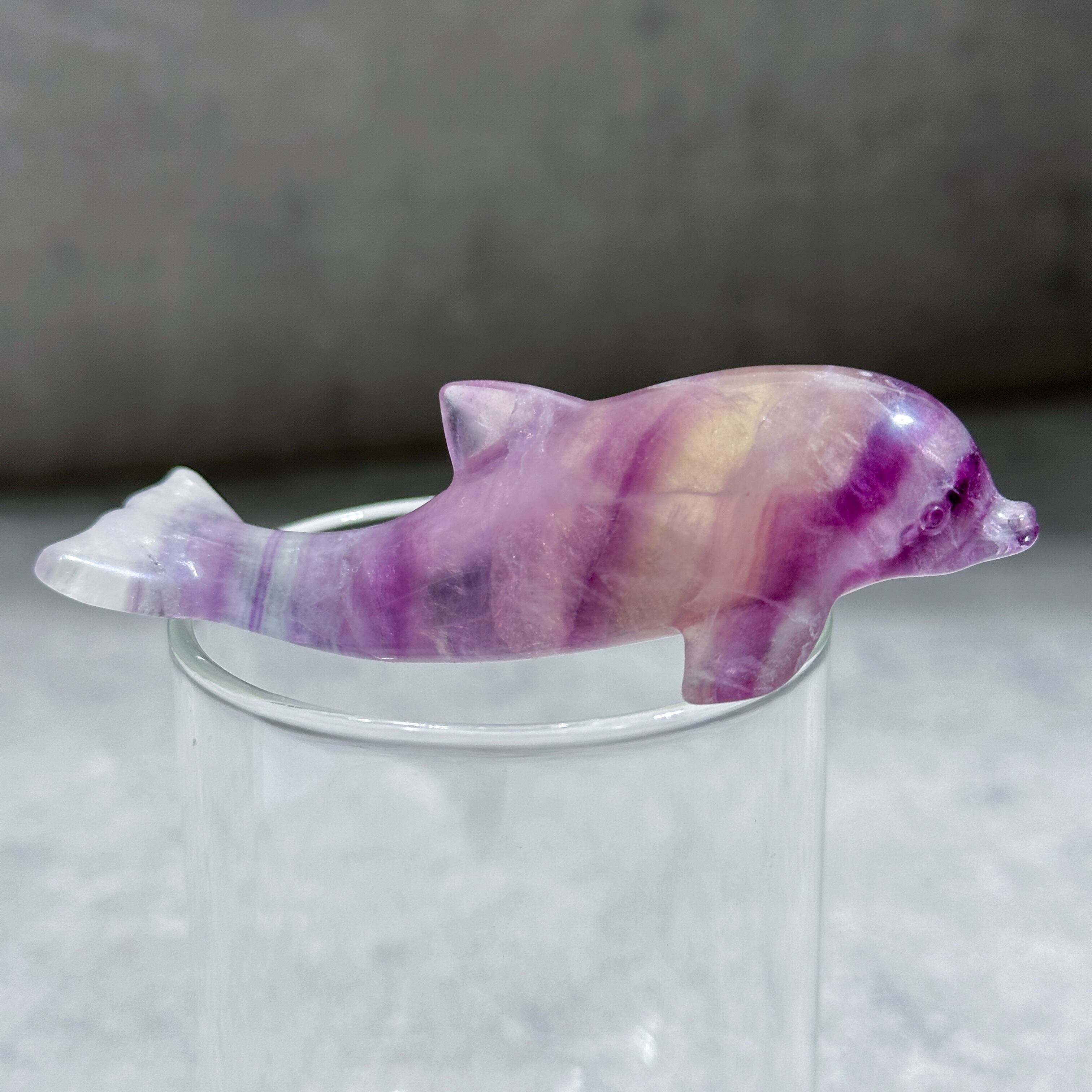 レインボーフローライト イルカ24◇Fluorite◇天然石・パワーストーン