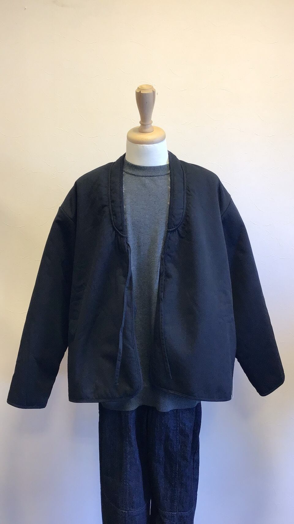 KELEN MEN リバーシブルハーフコート No.KLM24FJK1105 ブラック ケレン