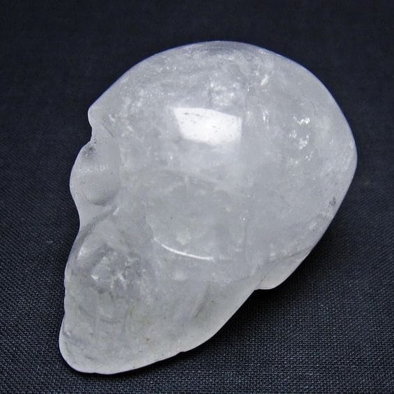 水晶 ドクロ スカル 置物 一点物 145-1788