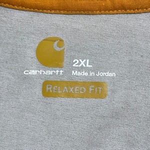 【Carhartt】2XL ビッグシルエット ワンポイント ポケットTシャツ ポケT カーハート FORCE ラグラン 半袖 夏物 US古着