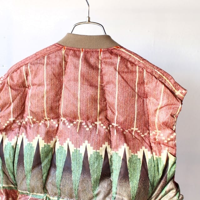 ラスト1点】norbit ダウンベスト Print Middle Layer Down Vest （Red