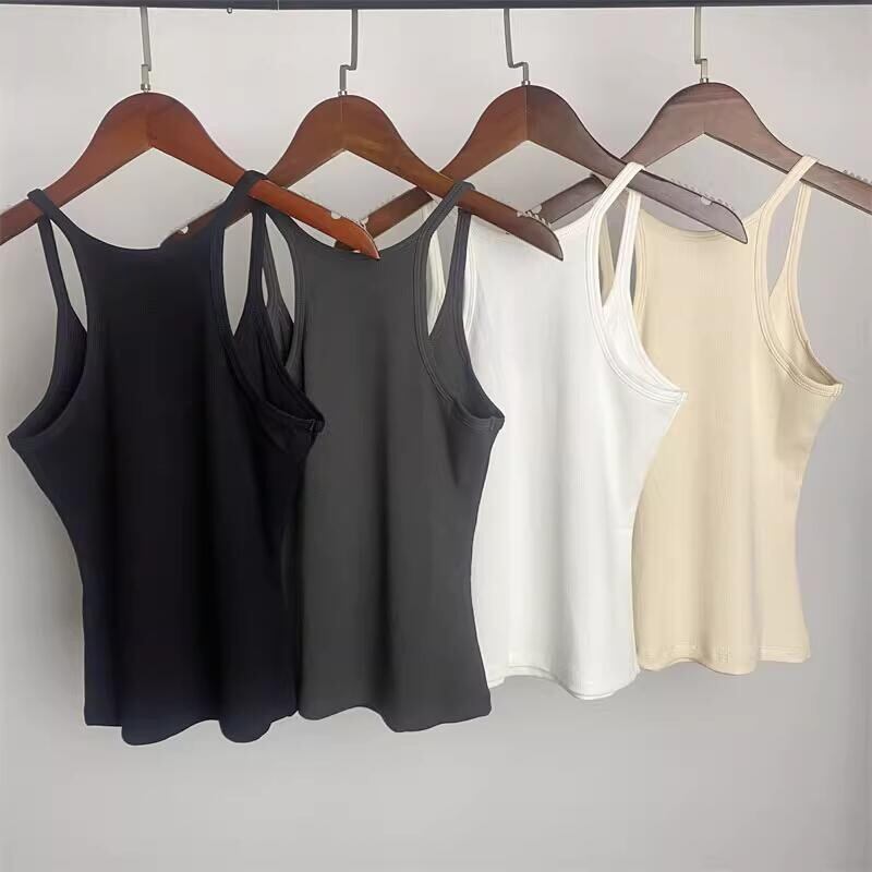 Ribbed U-Neck Tank Top Camisole W00427