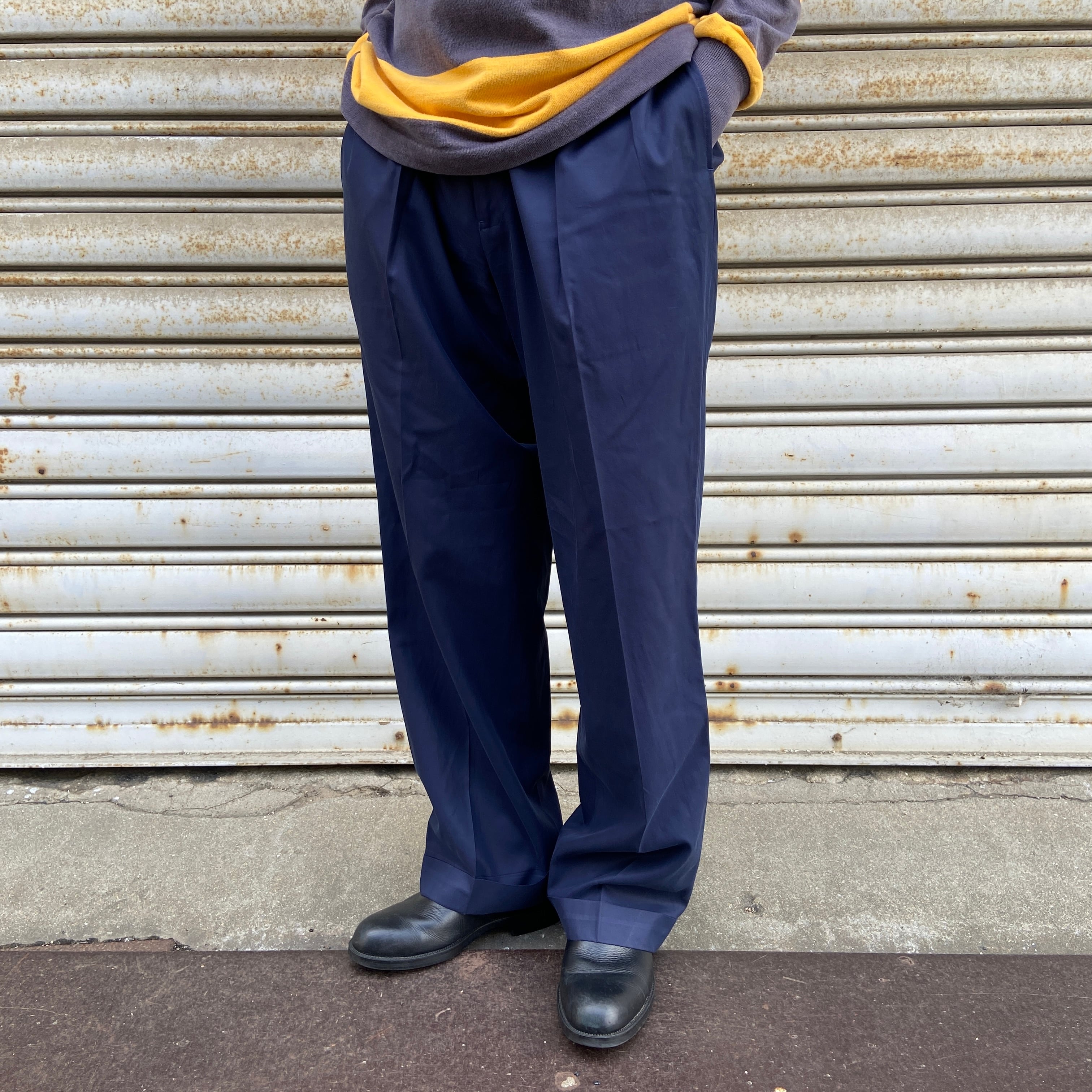 90s USA製 RRL ラルフローレン ウールスラックス グレー W34 | 古着屋 Uan