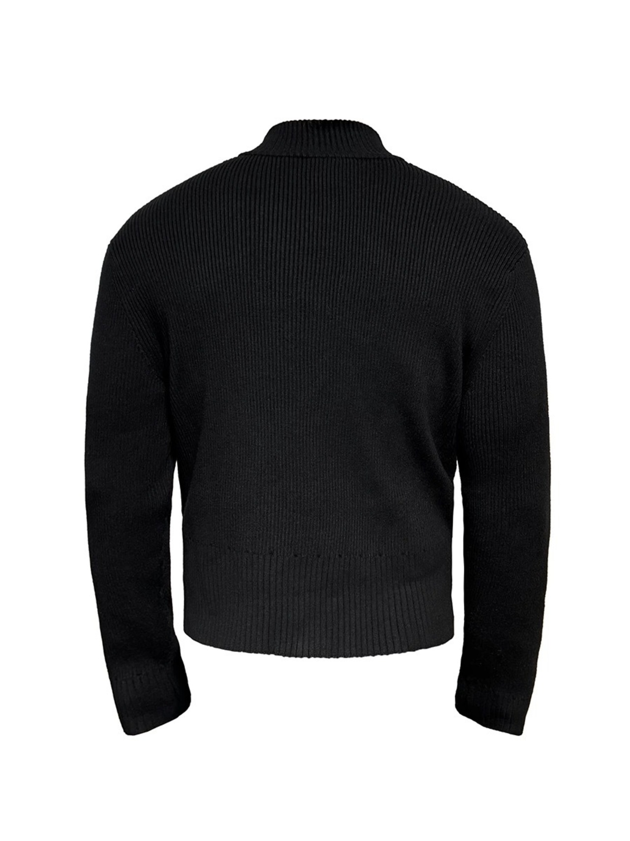 JCAESAR STUDIO Oblique Zip Knit Top