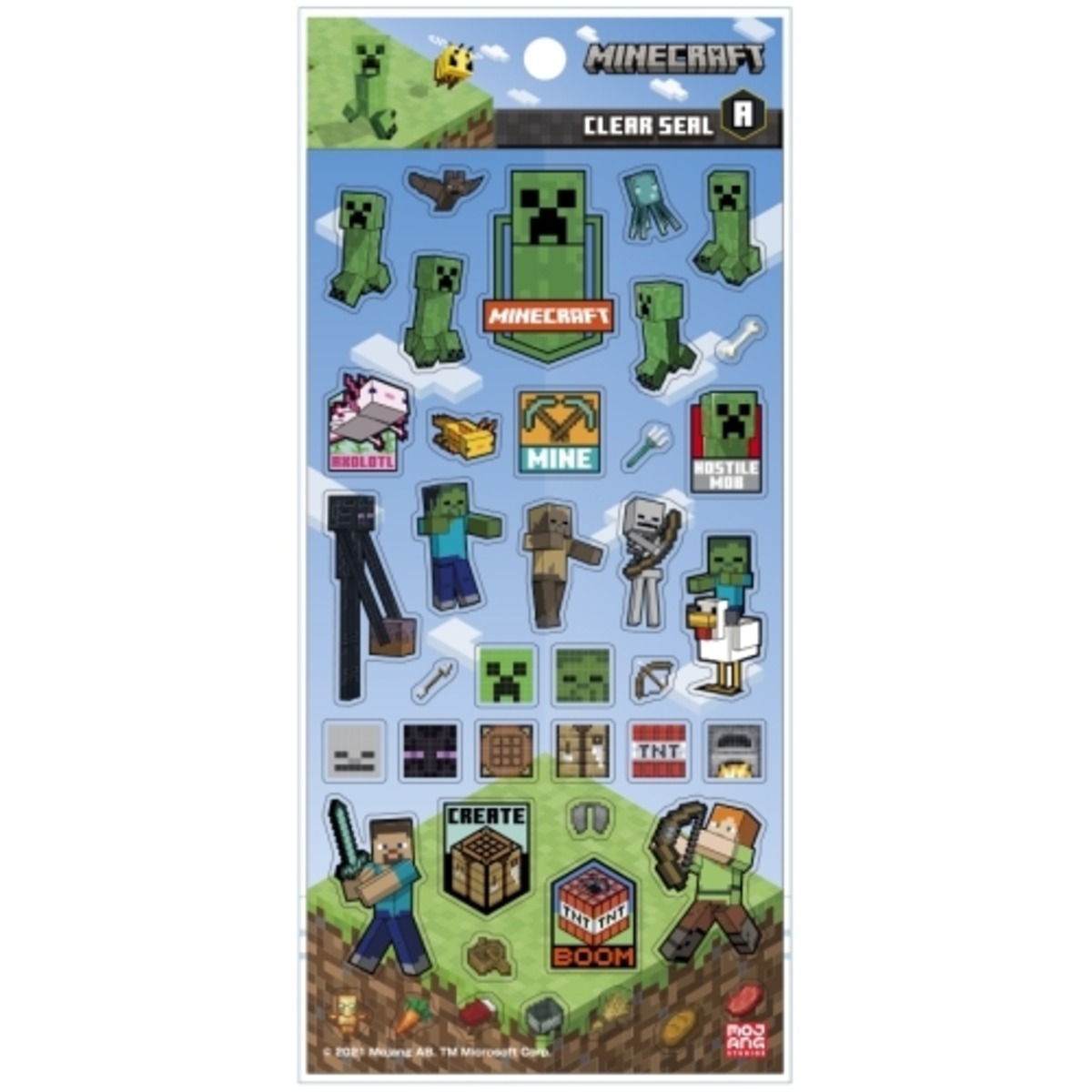 Minecraft マインクラフト クリアシール A エンスカイ Controller Company Official Online Store