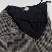 Leilian レリアン 刺繍デザイン スカート 11/ブラック×ホワイト レディース