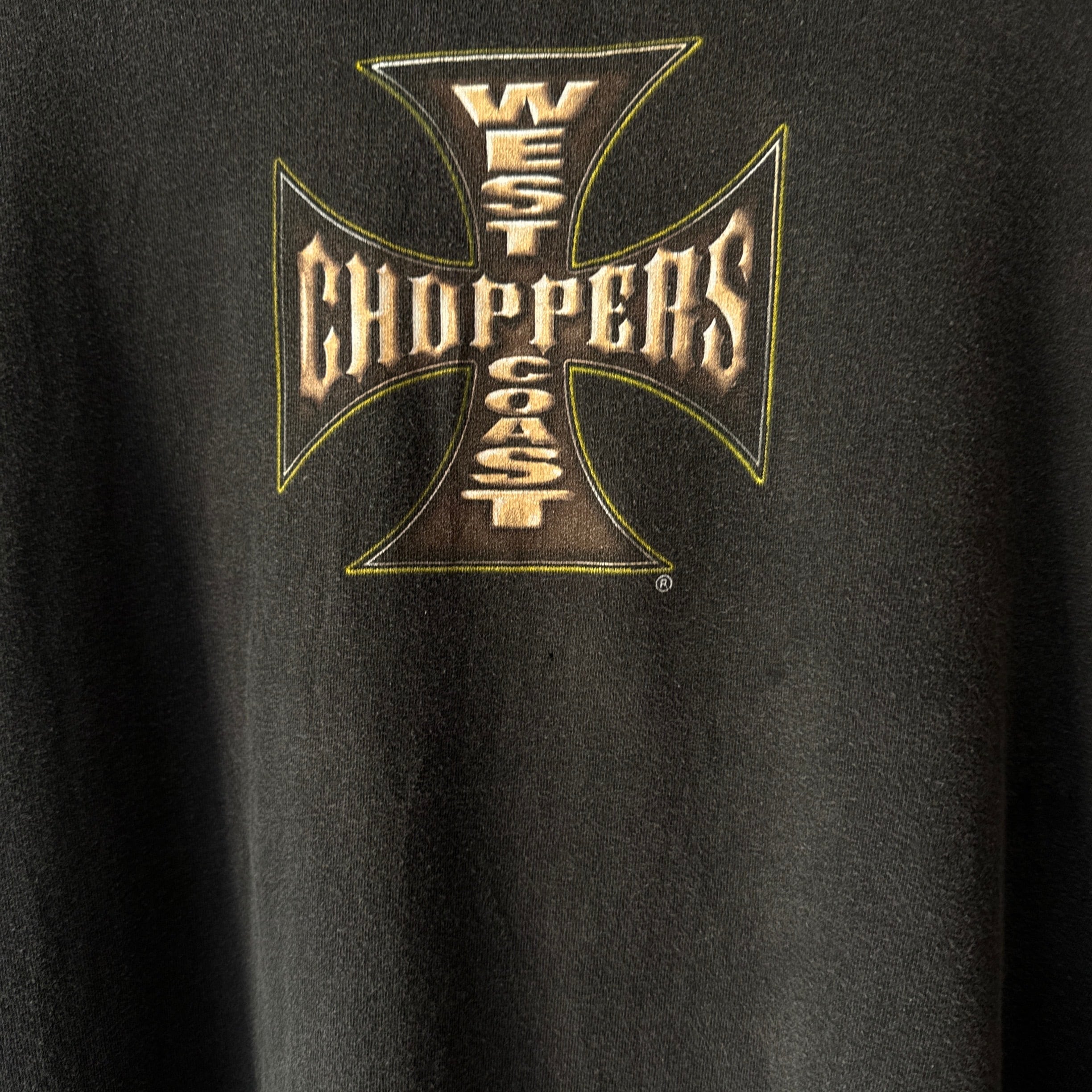 00's WESTCOAST CHOPPERS Iron Cross Print L/S Tshirt ウエスト