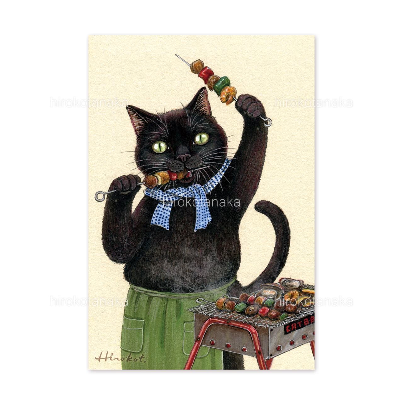 I❤︎黒猫!! ポストカードセット 9枚 / Black Cat Postcard Set of 9