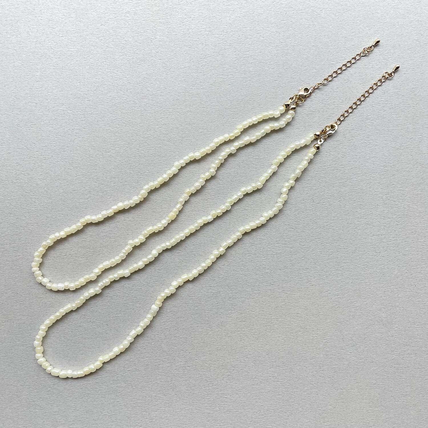 ワントーンビーズネックレス（35cm/40cm） | Dua-アクセサリーパーツ