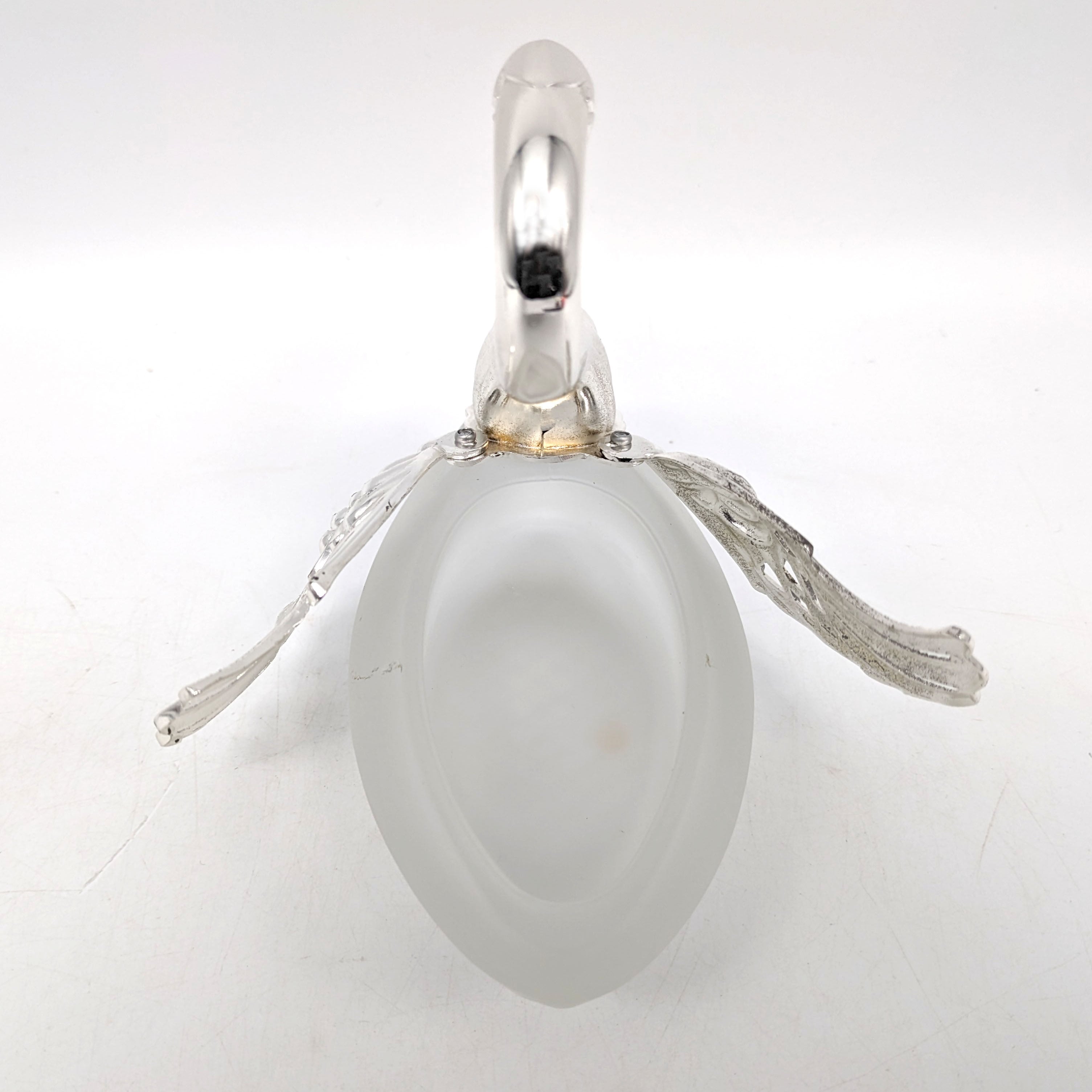 シュガーポット・スプーン付・シルバー・スワン・日本製・No.240207-45