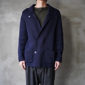 sea line by settebello / Double Blest Knit Cardigan / made in ITALY / イタリア製 ダブルブレストカーディガン