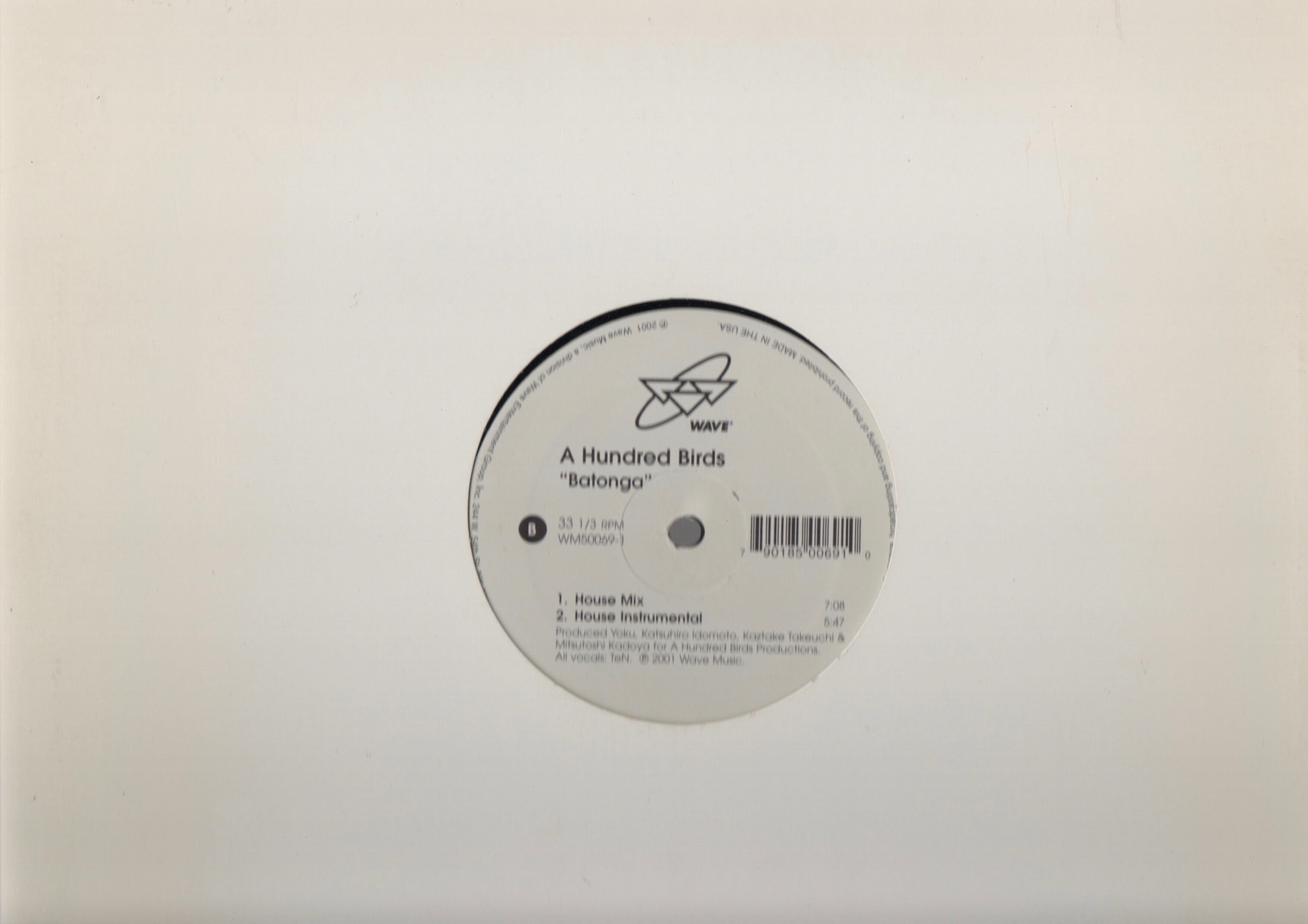 12inch】A HUNDRED BIRDS / Batonga | COMPACT DISCO ASIA 12inch】A HUNDRED BIRDS / Batonga | COMPACT DISCO ASIA