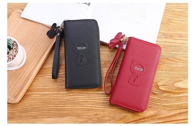 猫レディース長財布