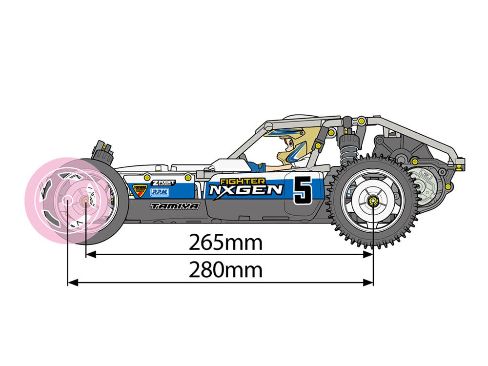 タミヤ 1/10RC ファイター ネクスジェン (DT-04シャーシ) 58741