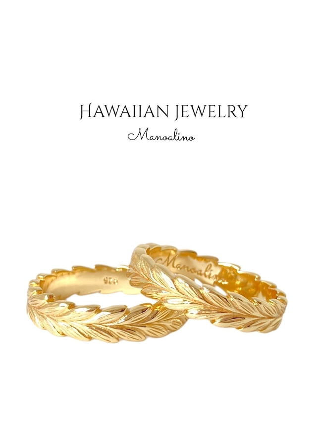 Maile 4mm  ringHawaiianjewelry(4mm幅ハワイアンジュエリー マイレリング)