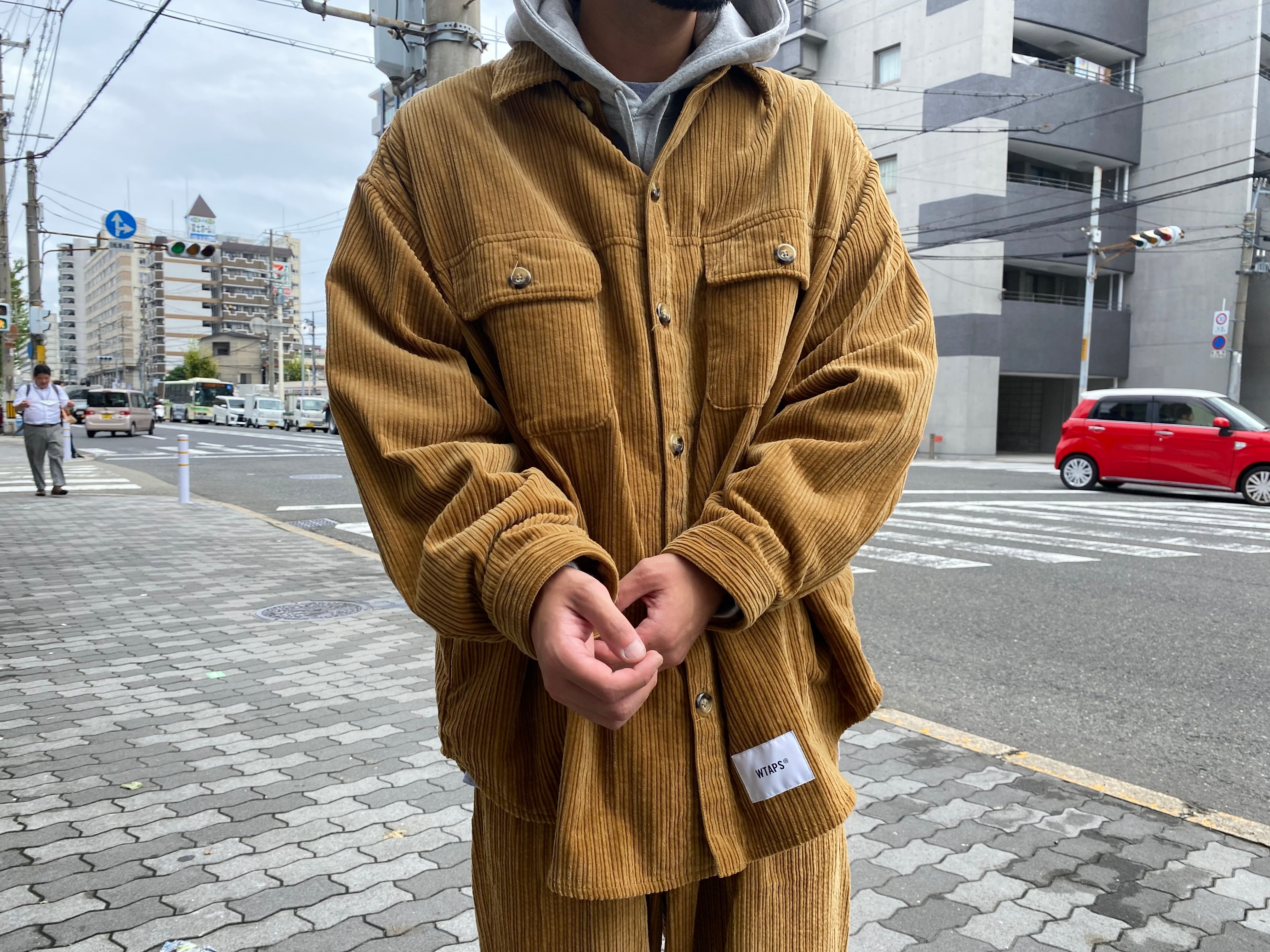 WTAPS 21AW WCPO LS CORDUROY SHIRT CAMEL LARGE 212WVDT-SHM04 57336 