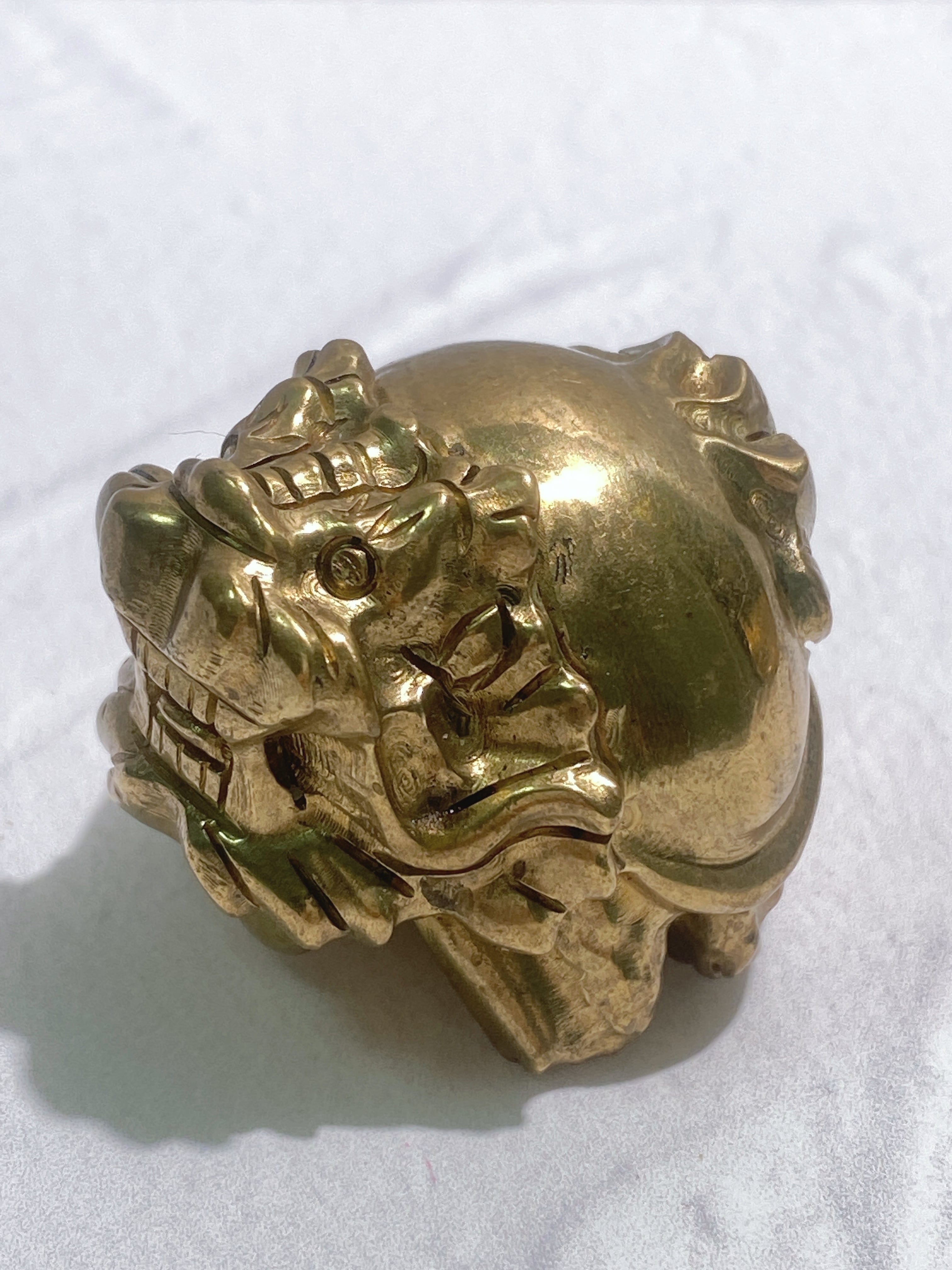 premium☆黄昏のオレンジシラー】ラブラドライト龍亀 | 9rinto