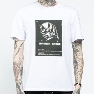 SALE【HIPANDA ハイパンダ】メンズ Tシャツ MEN'S ASTRONAUT MONOTONE PRINT SHORT SLEEVED T-SHIRT / WHITE・BLACK