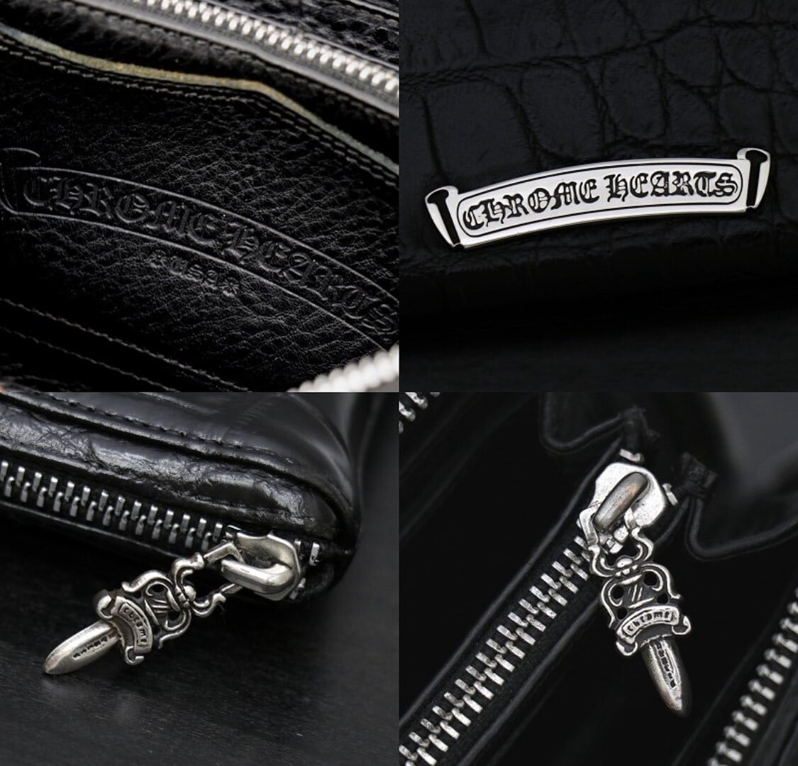 クロムハーツ ラウンドファスナーケース CHROME HEARTS/クロムハーツ】 セメタリークロス ラウンドファスナー
