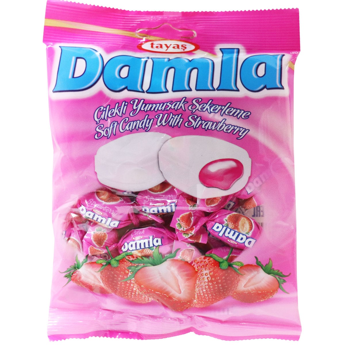 タヤス※ tayas ダムラ ストロベリー ソフトキャンディ 90gx5 やまもと商会