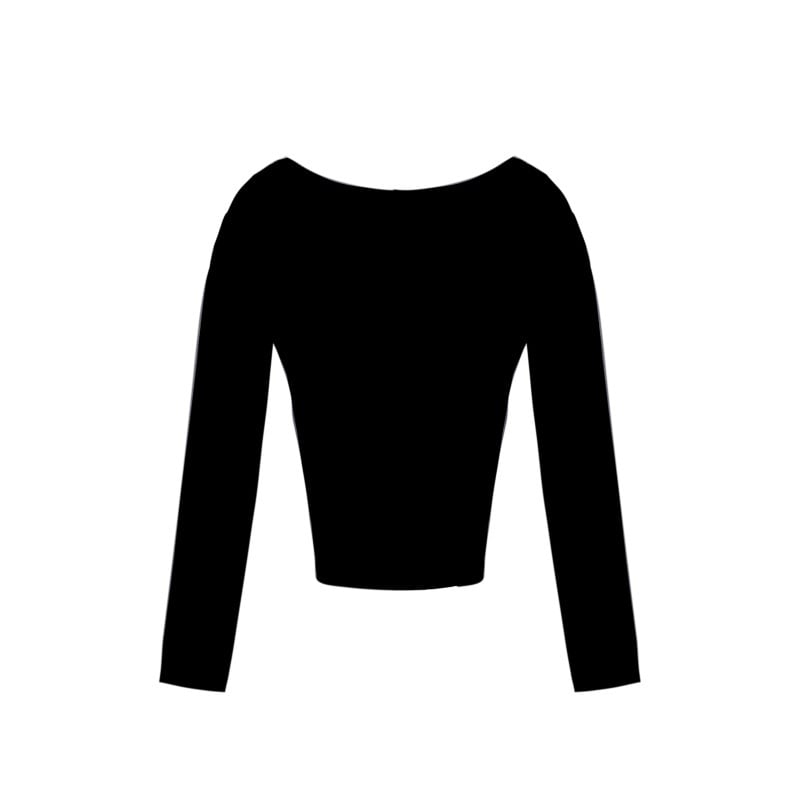 美品 ジプソフィア バックオープンカットソー Tシャツ 長袖 ブラック 黒 F BALENCIAGA バレンシアガ バックラベル オーバーサイズ長袖T