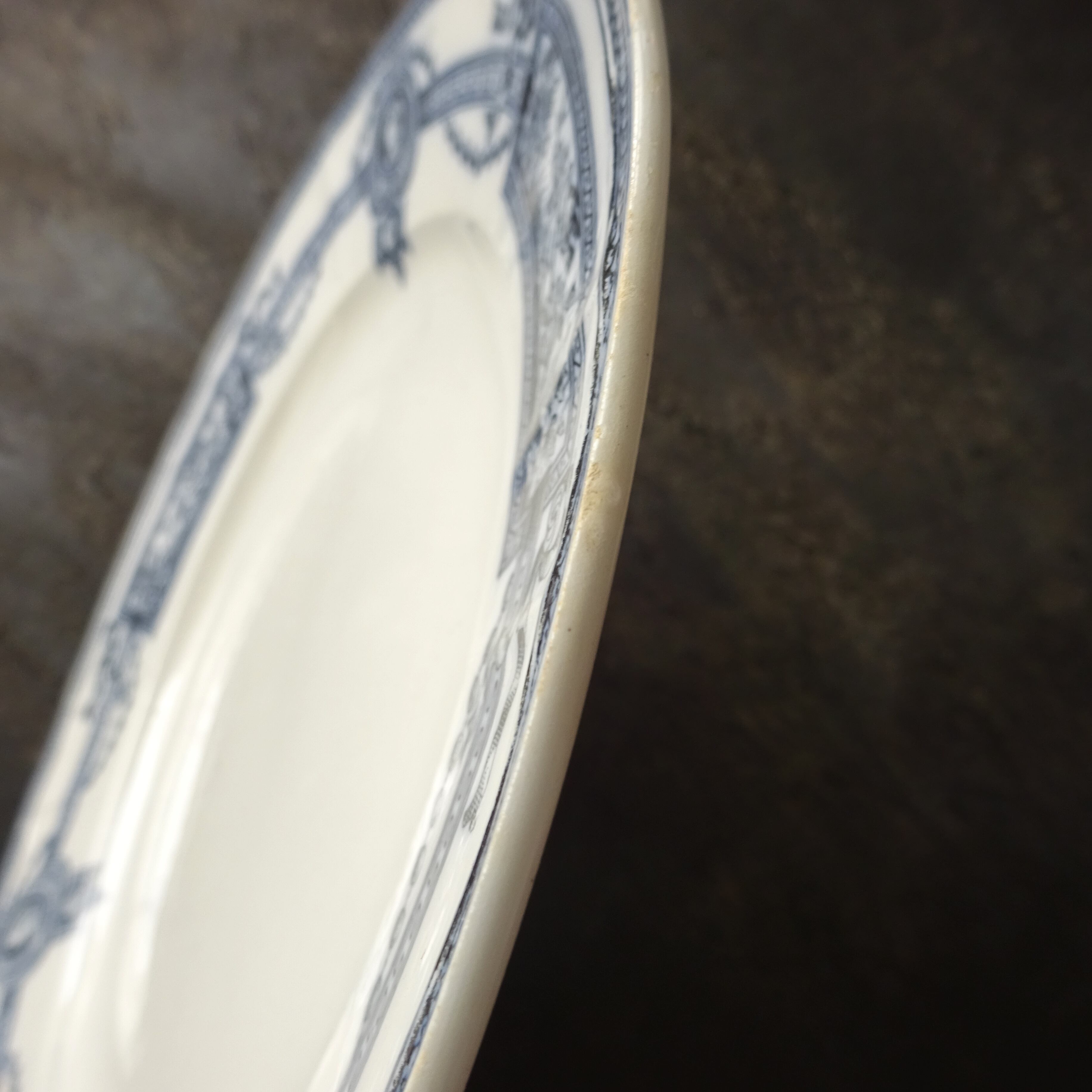 【 Épuisé 】ST AMAND ET HAMAGE NORD  modèle《MÉDAILLON》Assiette plate (B)