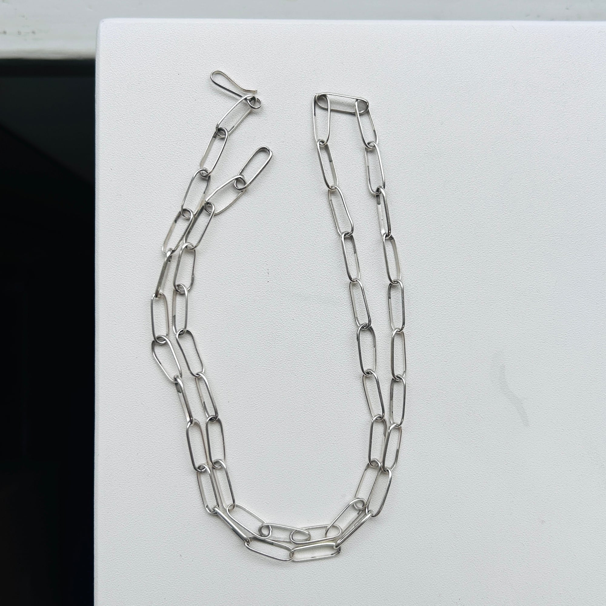 シルバー925 Silver フィガロチェーンネックレス/軽研磨仕上げ/45cm シルバー925 Silver フィガロチェーンネックレス&frasl;軽研磨仕上げ&frasl;45cm