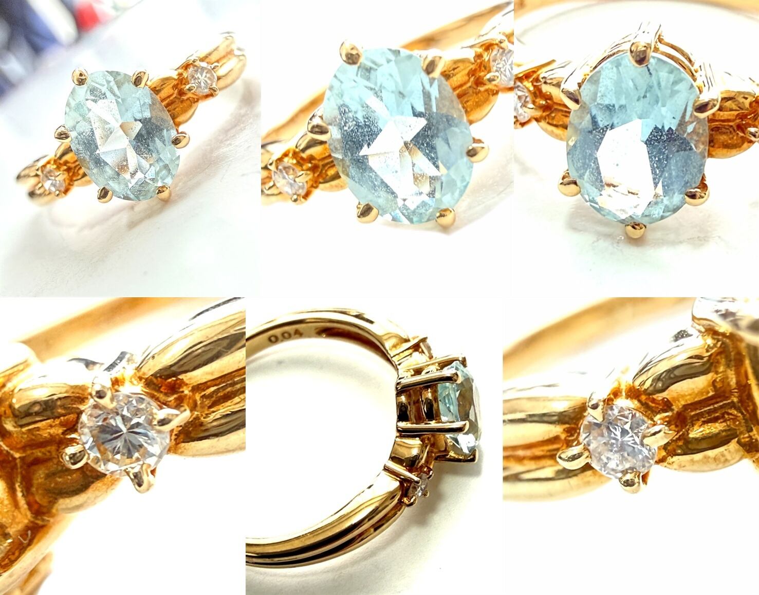 タサキ TASAKI リング・指輪 12号 K18ゴールド ダイヤモンド 0.15ct 