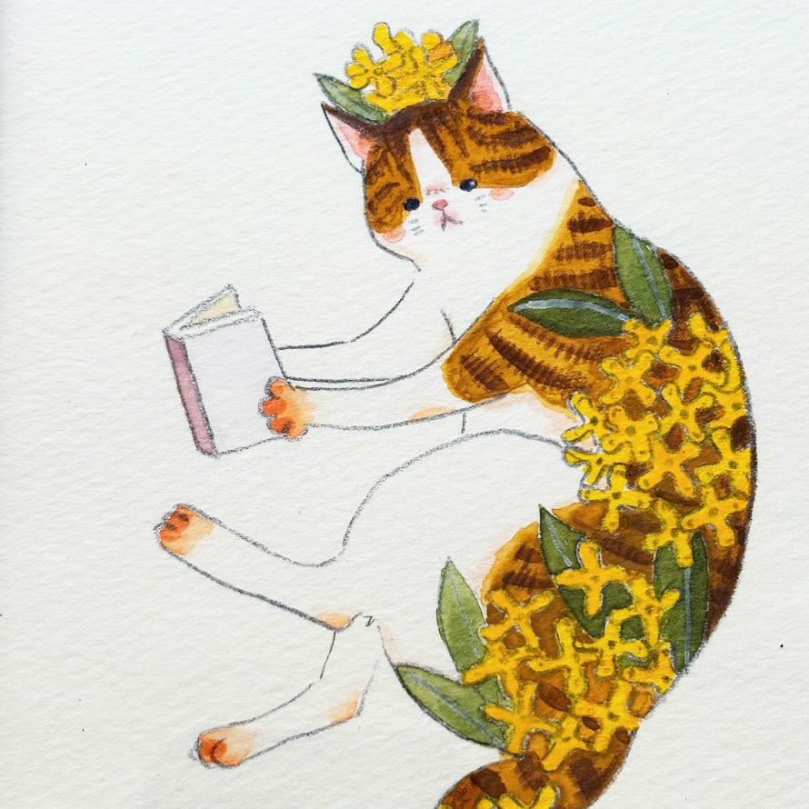 宇宙猫🪐 宇宙で出会った動物たち🦙🐇 ファンタジーな作品になりました