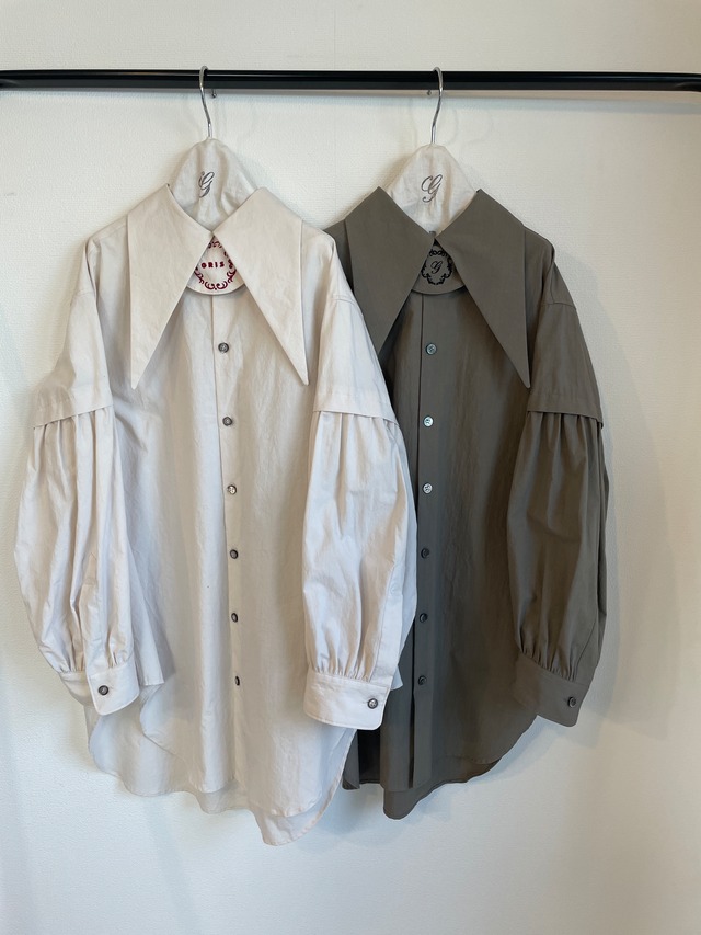 Gathered Sleeve Dress_S/Mサイズ